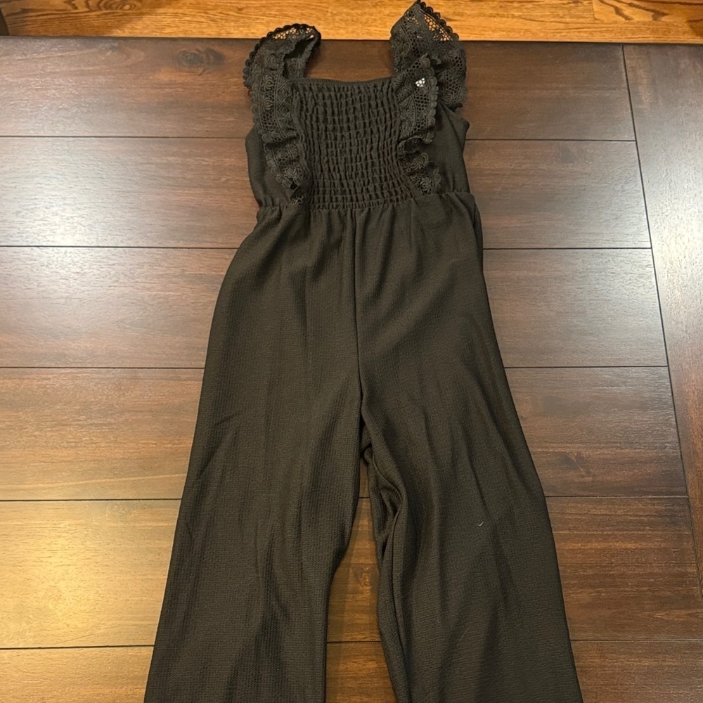 Speechless Black Ruffled Jumpsuit